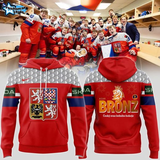 Český Hokej World Juniors Bronzový Hoodie – Ice Hockey Collector Apparel