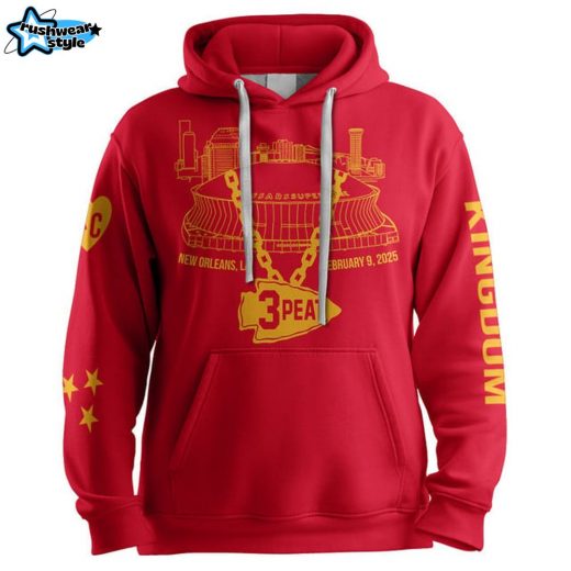 3 Peat Kansas City Football Unisex Hoodie