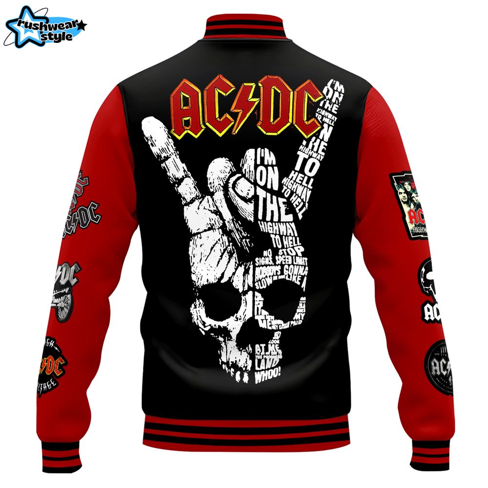 AC/DC PWR up tour Baseball Jacket AC/DC PWR up tour Baseball Jacket