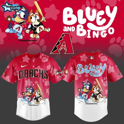 San Diego Padres Bluey and Bingo Brown Jersey