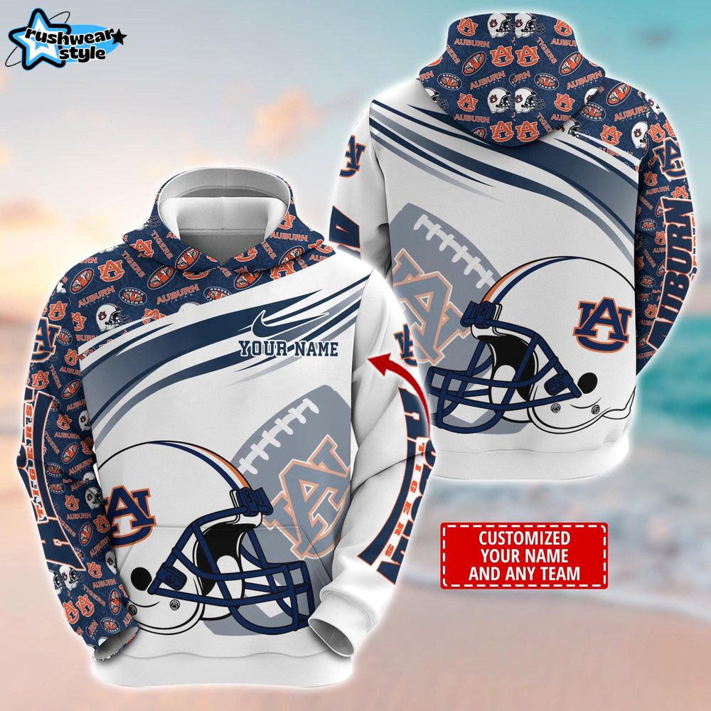 Auburn Tigers Customized 3D Hoodie Auburn Tigers Customized 3D Hoodie