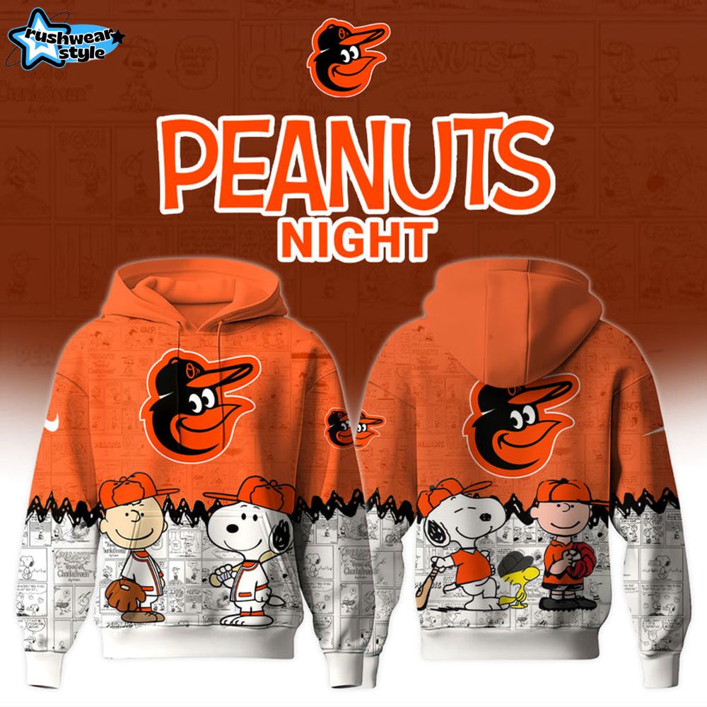 Baltimore Orioles MLB x The 75th Anniversary Of Peanuts Limited Edition Hoodie 2025 Baltimore Orioles MLB x The 75th Anniversary Of Peanuts Limited Edition Hoodie 2025