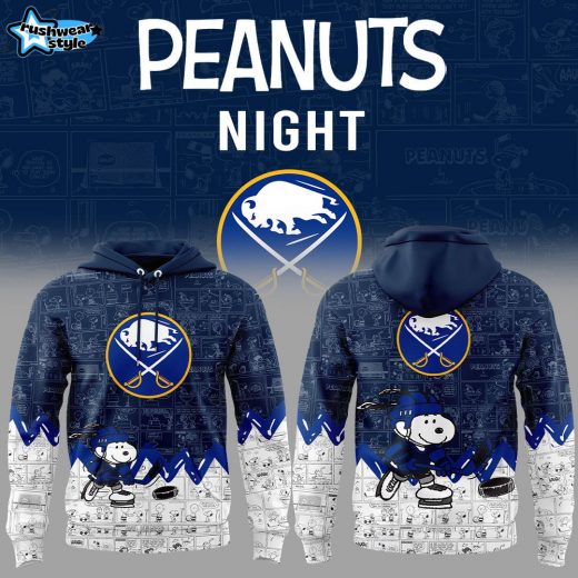 Buffalo Sabres Anniversary of Peanuts Hoodie V2