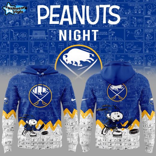 Buffalo Sabres Anniversary of Peanuts Hoodie V2