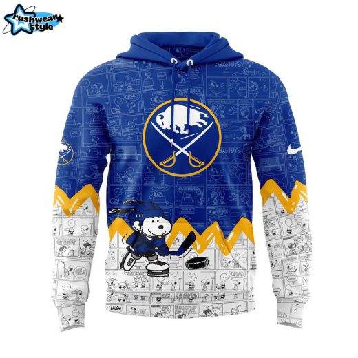 Buffalo Sabres Anniversary of Peanuts Hoodie V2