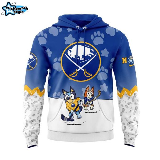 Buffalo Sabres Bluey and Bingo Hoodie