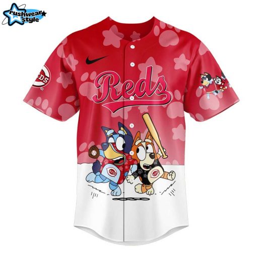 Cincinnati Reds Bluey and Bingo Jersey