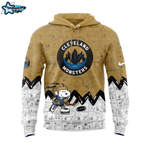 Cleveland Monsters 75th Anniversary of Peanuts Hoodie – Hockey & Pop Culture Collab