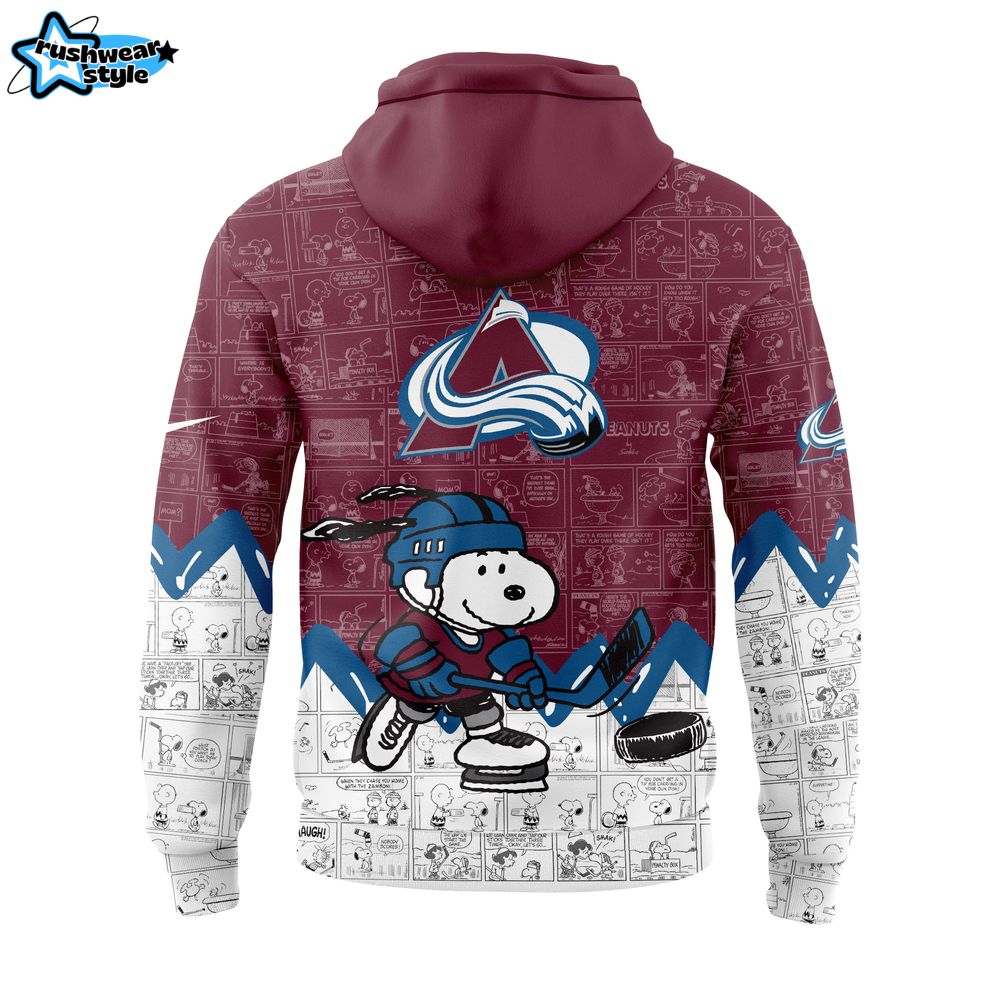 Colorado Avalanche Anniversary of Peanuts Hoodie Colorado Avalanche Anniversary of Peanuts Hoodie
