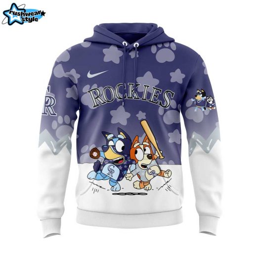 Colorado Rockies Bluey and Bingo Hoodie