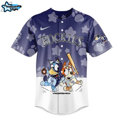 Colorado Rockies Bluey and Bingo Jersey