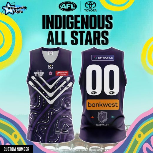 Fremantle Dockers 2025 Indigenous All Stars Jumper Jersey Custom Name And Number