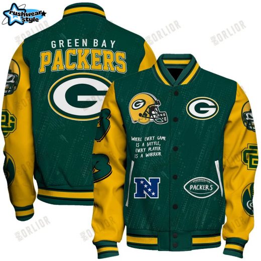 Green Bay Packers National Football League Conquer Every Field Unisex Varsity Jacket