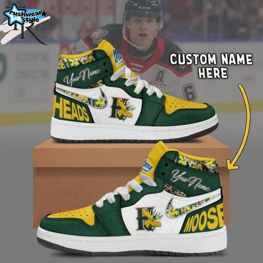 Halifax Mooseheads Custom Name Air Jordan 1 Sneakers