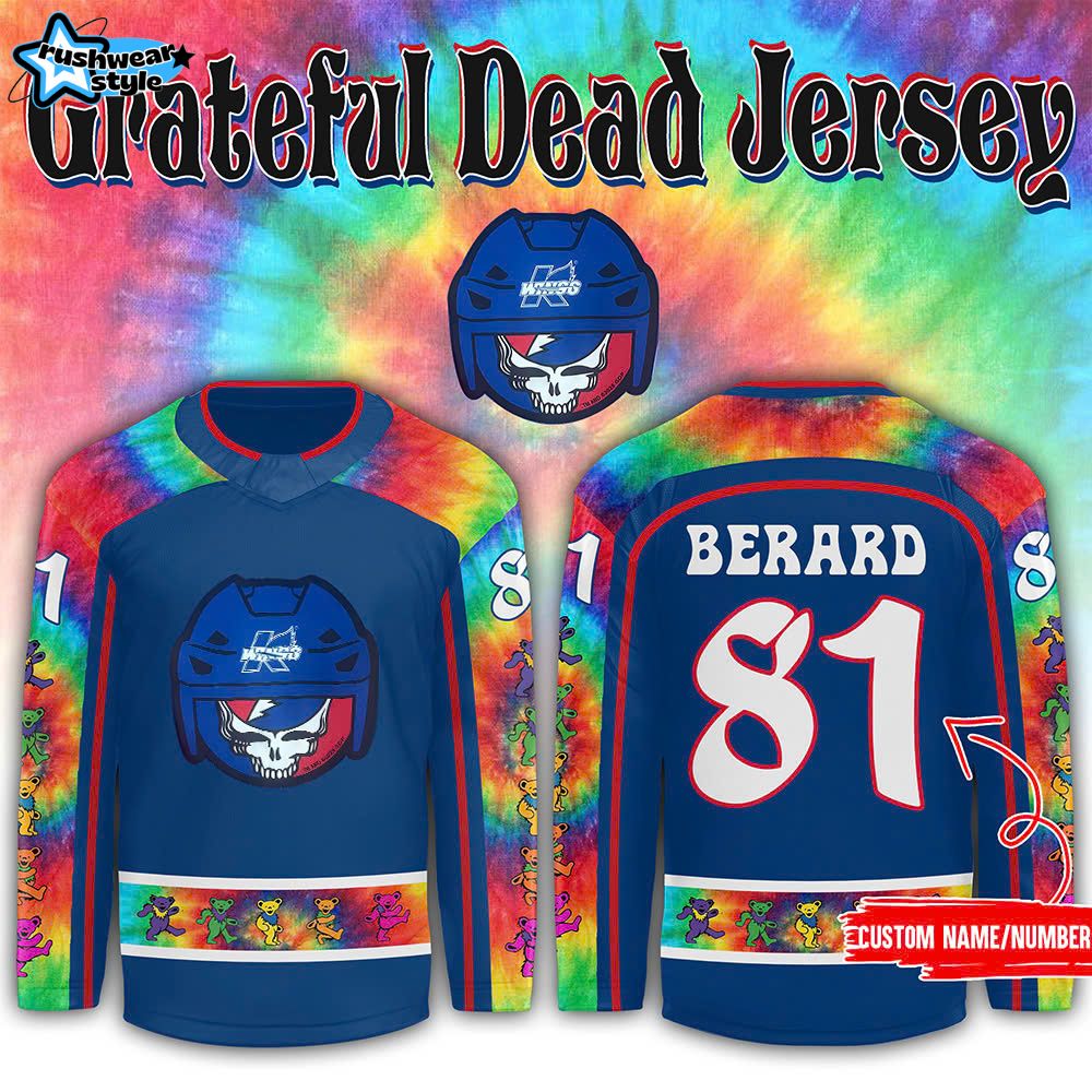 Kalamazoo Wings x Grateful Dead jerseys Jersey Kalamazoo Wings x Grateful Dead jerseys Jersey