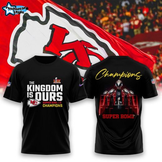 Kansas City Chiefs Super Bowl LIX Champions 5 Cups Tshirt D1