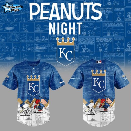 Kansas City Royals 75th Anniversary of Peanuts Jersey