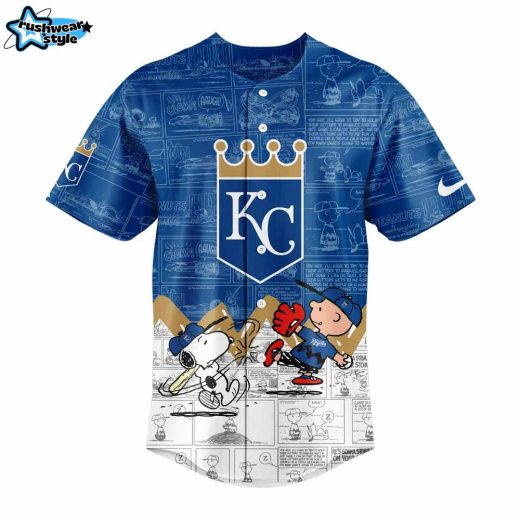 Kansas City Royals 75th Anniversary of Peanuts Jersey