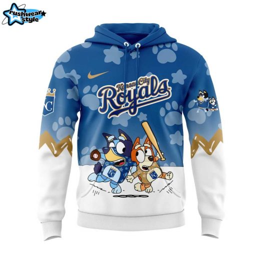 Kansas City Royals Bluey and Bingo Hoodie