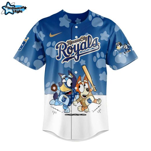 Kansas City Royals Bluey and Bingo Jersey