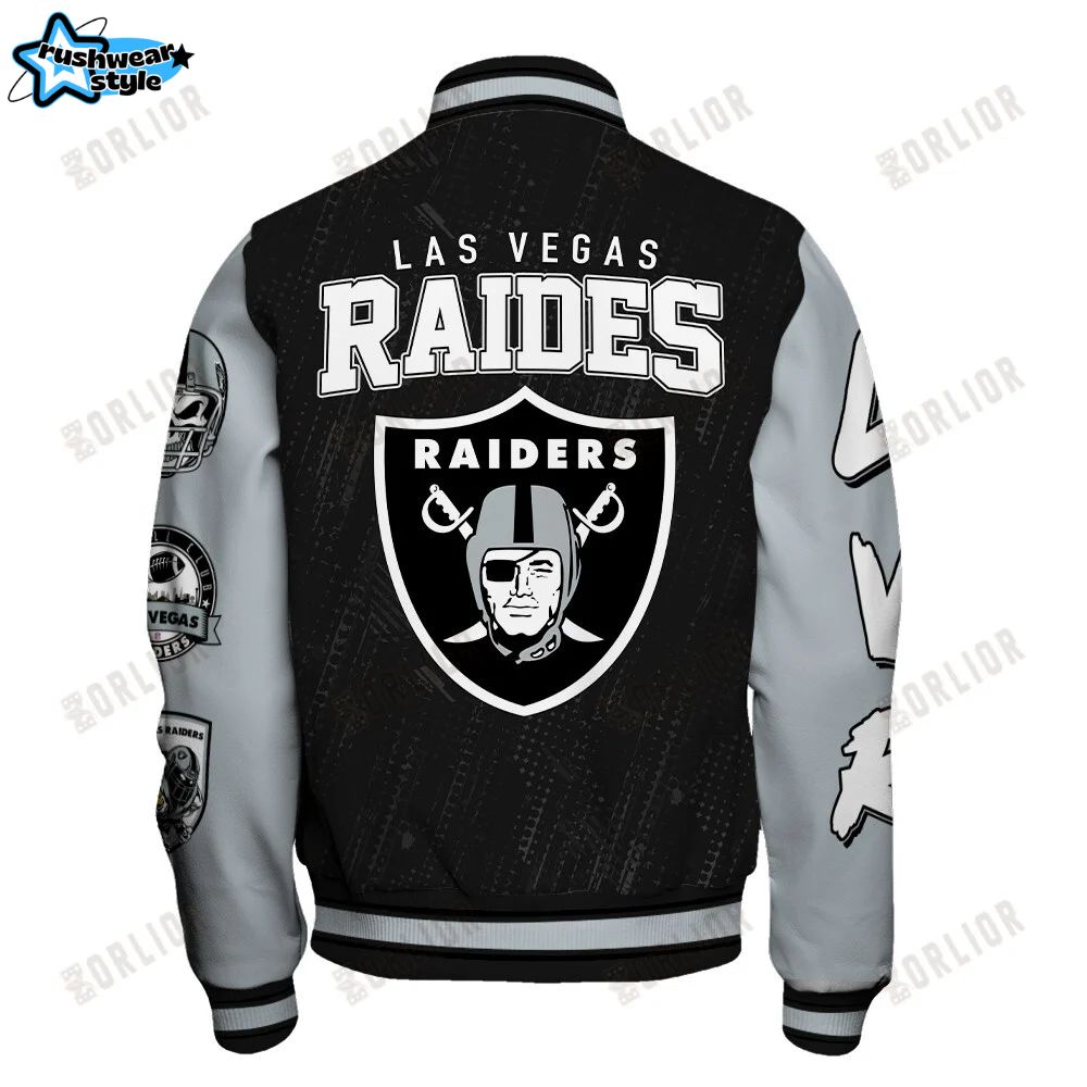 Las Vegas Raiders National Football League Conquer Every Field Unisex Varsity Jacket Las Vegas Raiders National Football League Conquer Every Field Unisex Varsity Jacket