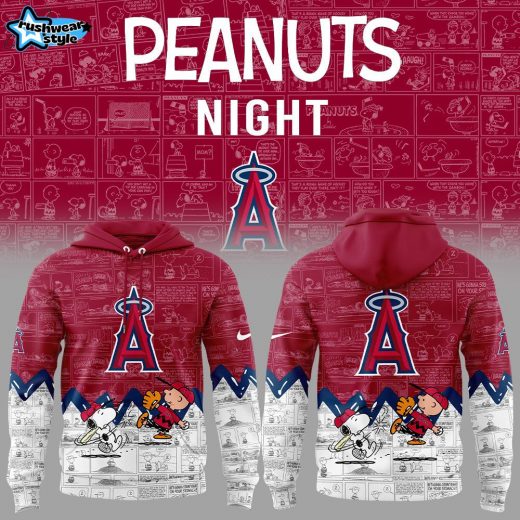 Los Angeles Angels 75th Anniversary of Peanuts Hoodie