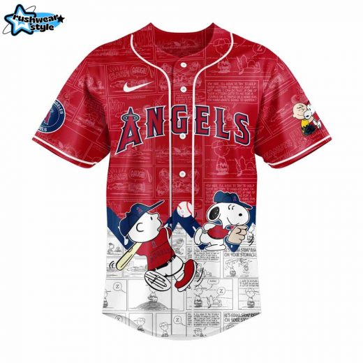 Los Angeles Angels 75th Anniversary of Peanuts V3 Jersey