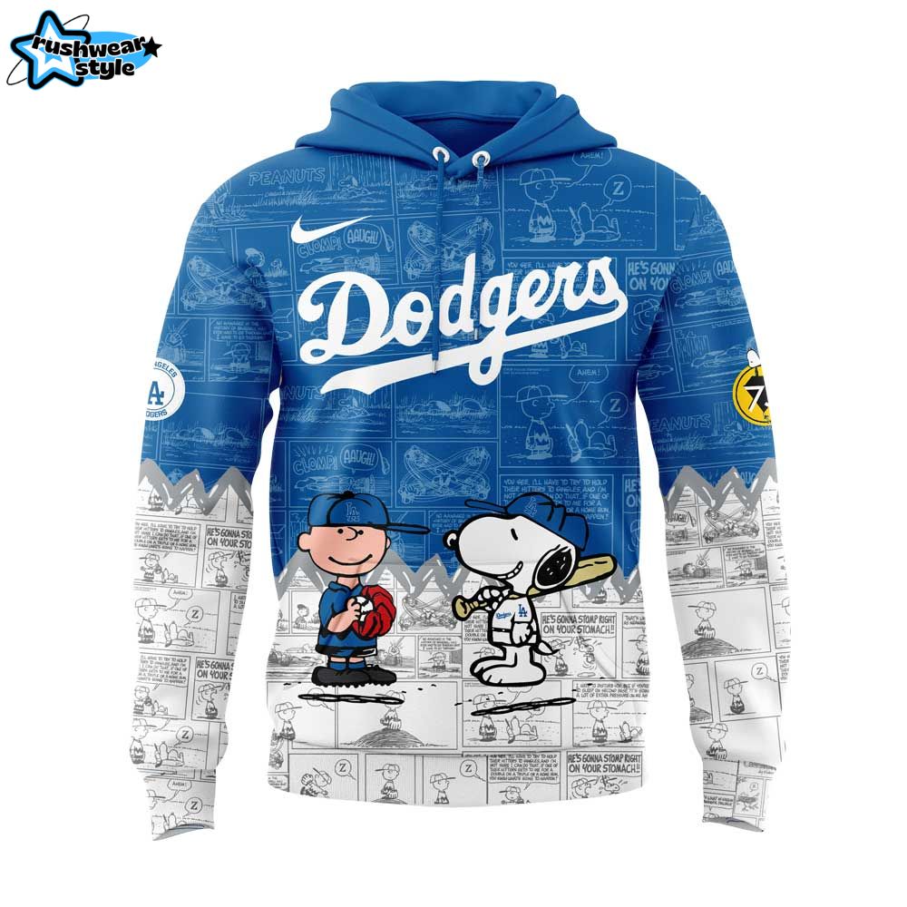Los Angeles Dodgers 75th Anniversary of Peanuts New Hoodie V1 Los Angeles Dodgers 75th Anniversary of Peanuts New Hoodie V1