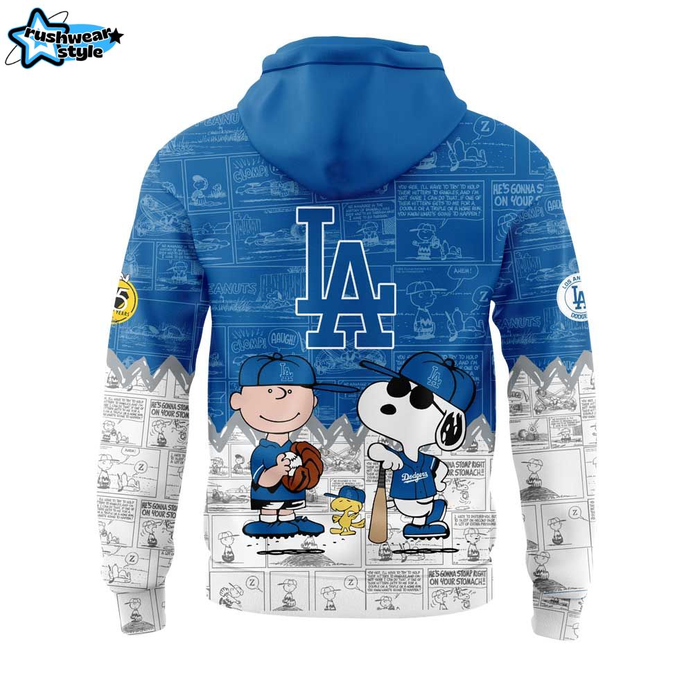 Los Angeles Dodgers 75th Anniversary of Peanuts New Hoodie V1 Los Angeles Dodgers 75th Anniversary of Peanuts New Hoodie V1