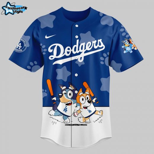 Los Angeles Dodgers Bluey and Bingo Jersey