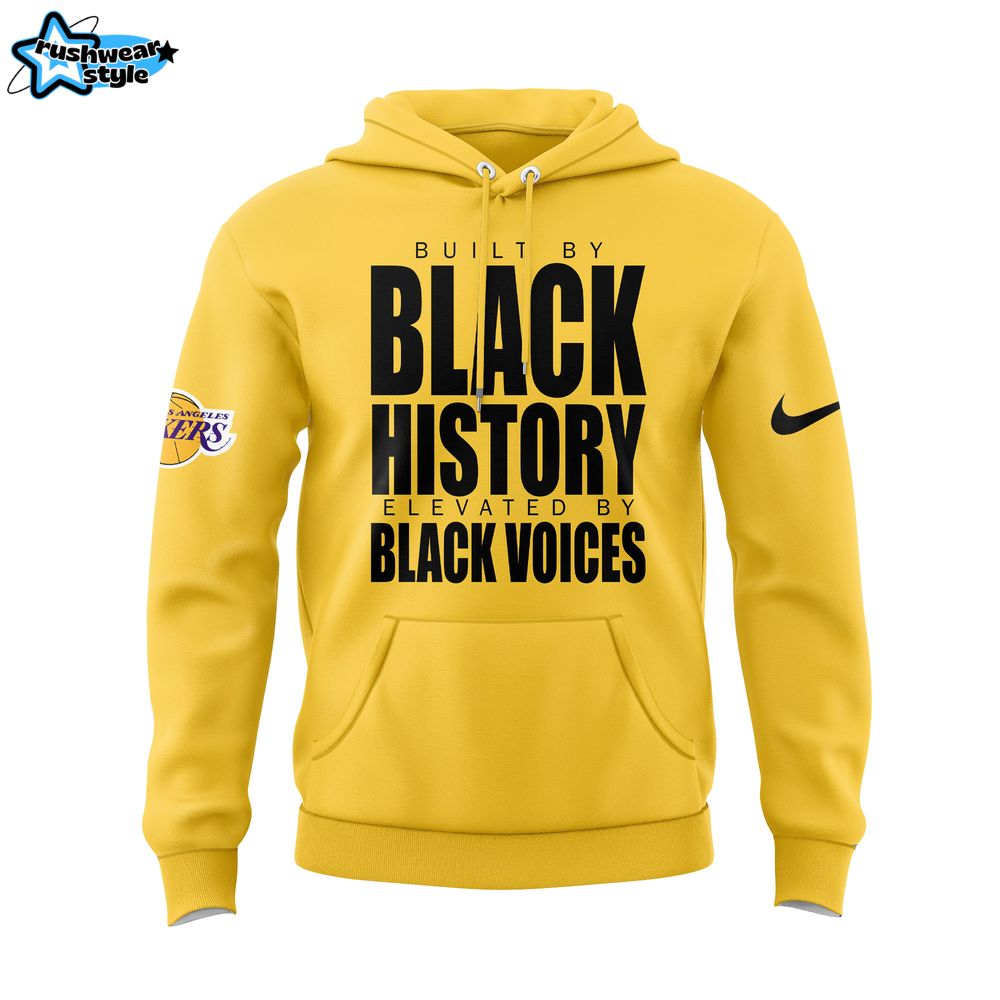 Los Angeles Lakers Luka Doncic Black History Hoodie Los Angeles Lakers Luka Doncic Black History Hoodie