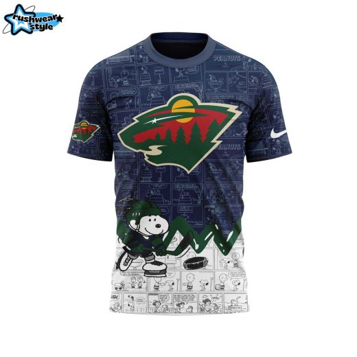 Minnesota Wild Anniversary of Peanuts T-shirt