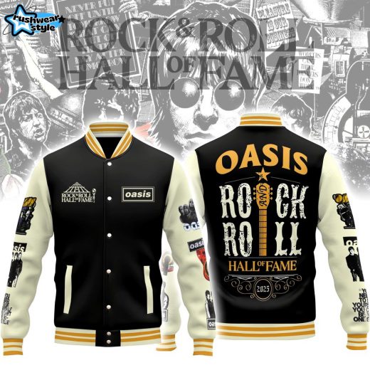 OASIS Rock N Roll Hall of fame Baseball jacket