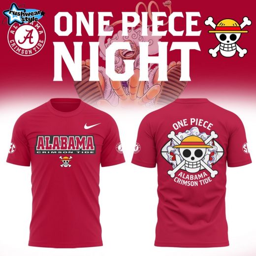 One Piece X Crimson Tide Limited Edition T-Shirt – Anime & Sports Crossover