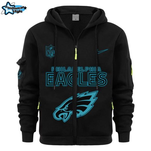 Philadelphia Eagles 2024 All Black New Hoodie