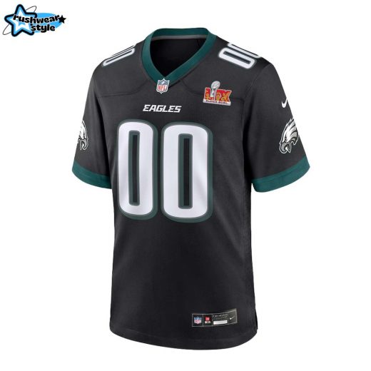 Philadelphia Eagles 2025 Jersey Custom Name and Number (Black)