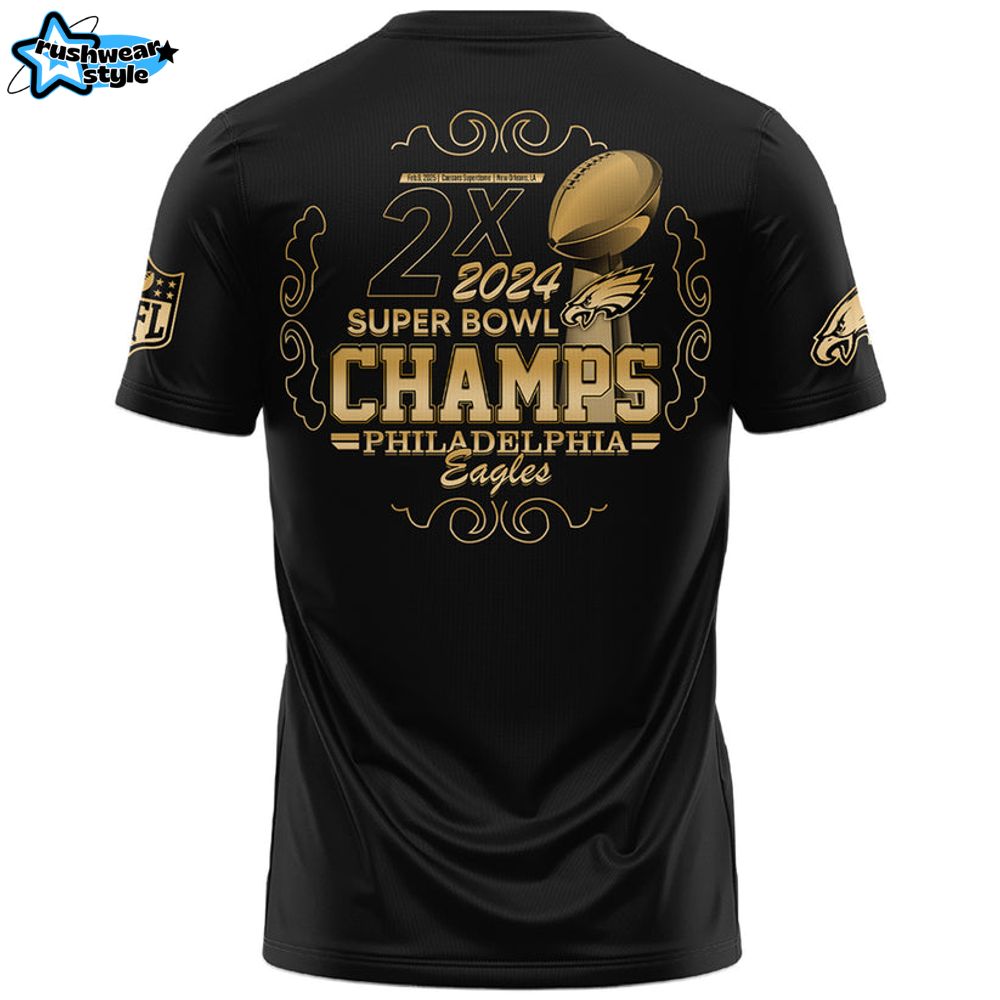 Philadelphia Eagles CHAMPIONS SUPER BOWL LIX 2025 Tee Limited Edition Philadelphia Eagles CHAMPIONS SUPER BOWL LIX 2025 Tee Limited Edition