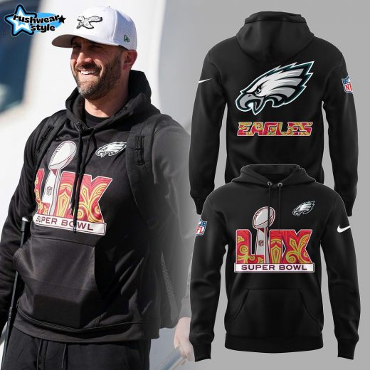 Philadelphia Eagles NFL 2025 Nike Limited Super Bowl LIX Black Hoodie