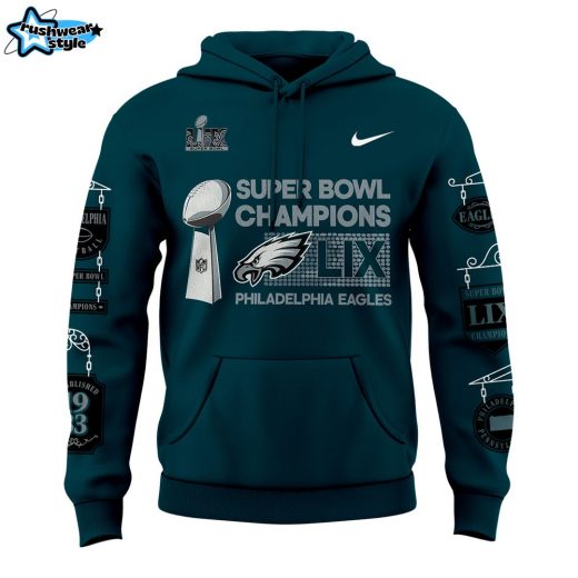 Philadelphia Eagles Super Bowl LIX Champions Hoodie