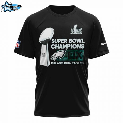 Philadelphia Eagles Super Bowl LIX Champions Locker Room Trophy Collection Tshirt T1