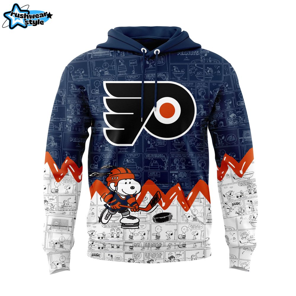 Philadelphia Flyers Anniversary of Peanuts Hoodie Philadelphia Flyers Anniversary of Peanuts Hoodie