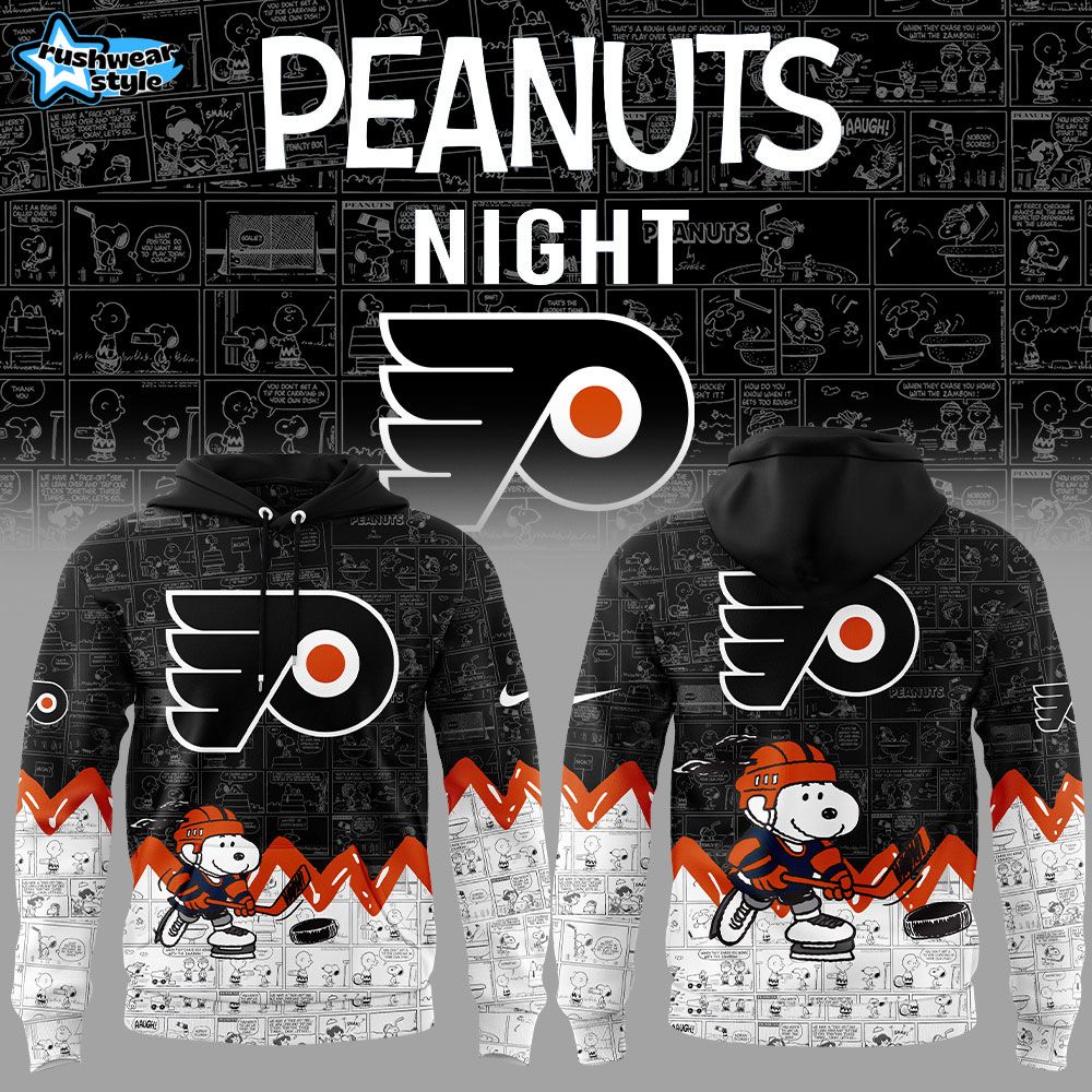 Philadelphia Flyers Anniversary of Peanuts Hoodie V2 Philadelphia Flyers Anniversary of Peanuts Hoodie V2