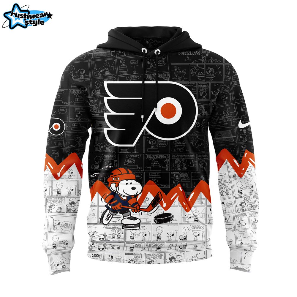 Philadelphia Flyers Anniversary of Peanuts Hoodie V2 Philadelphia Flyers Anniversary of Peanuts Hoodie V2