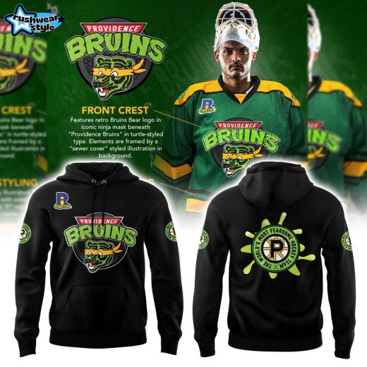 Providence Bruins Turtle Powered RI Comic Combo Hoodie