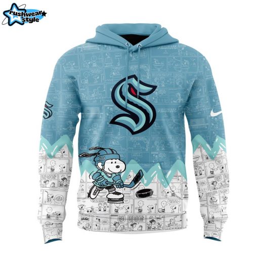 Seattle Kraken Anniversary of Peanuts Hoodie