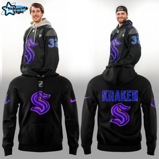 Seattle Kraken Black Hockey History Night Hoodie