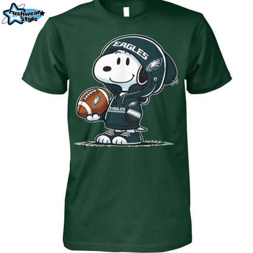 Snoopy Wears Philadelphia Eagles Tshirt