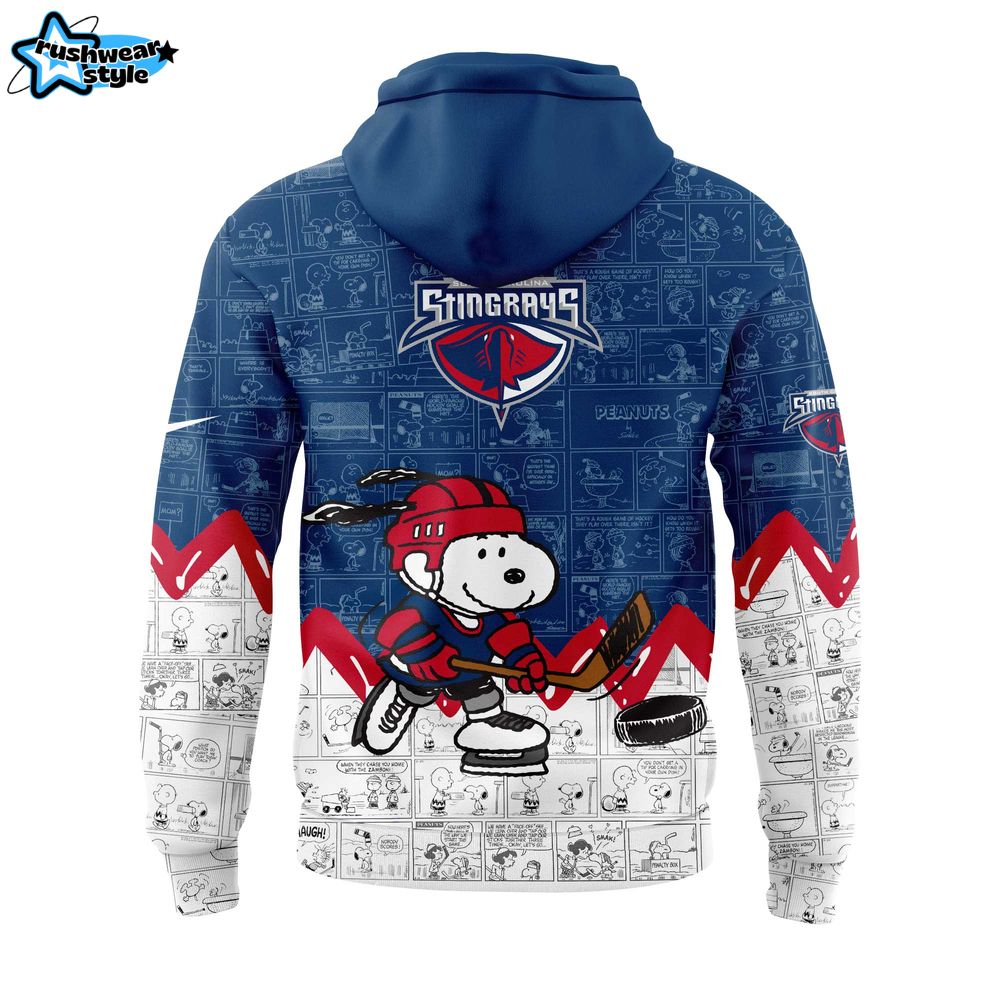 South Carolina Stingrays Anniversary of Peanuts Hoodie South Carolina Stingrays Anniversary of Peanuts Hoodie