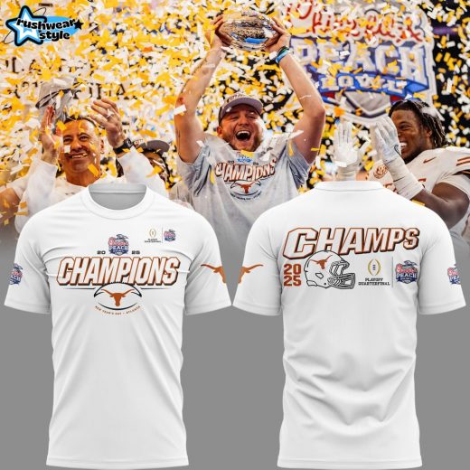 Texas Longhorns 2025 Peach Bowl White Tee