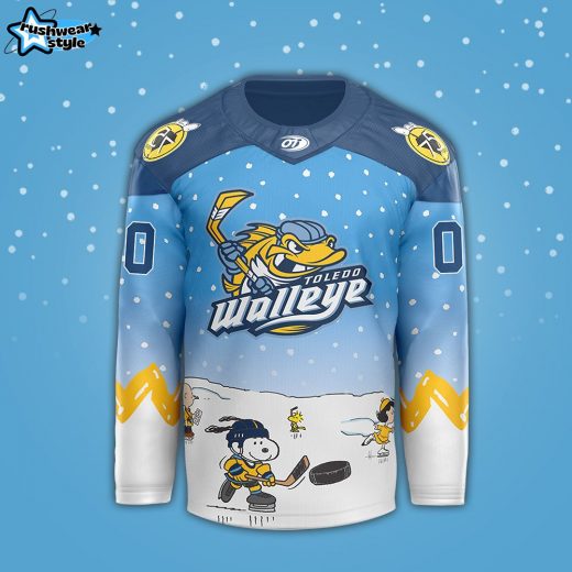 Toledo Walleye x Peanuts Night Limited Edition Custom Jersey